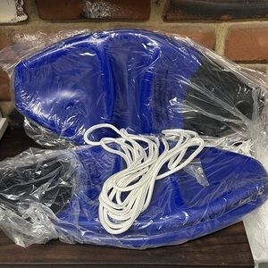 Pair of boat fenders ball round anchor buoy, dock bumper ball, inflatable vinyl